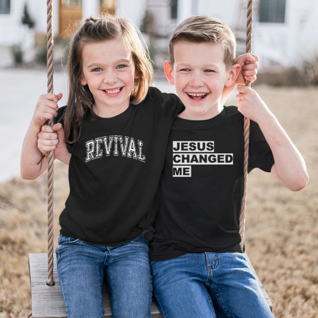 KIDS REVIVAL - JESUS CHANGED ME CLASSIC TEE