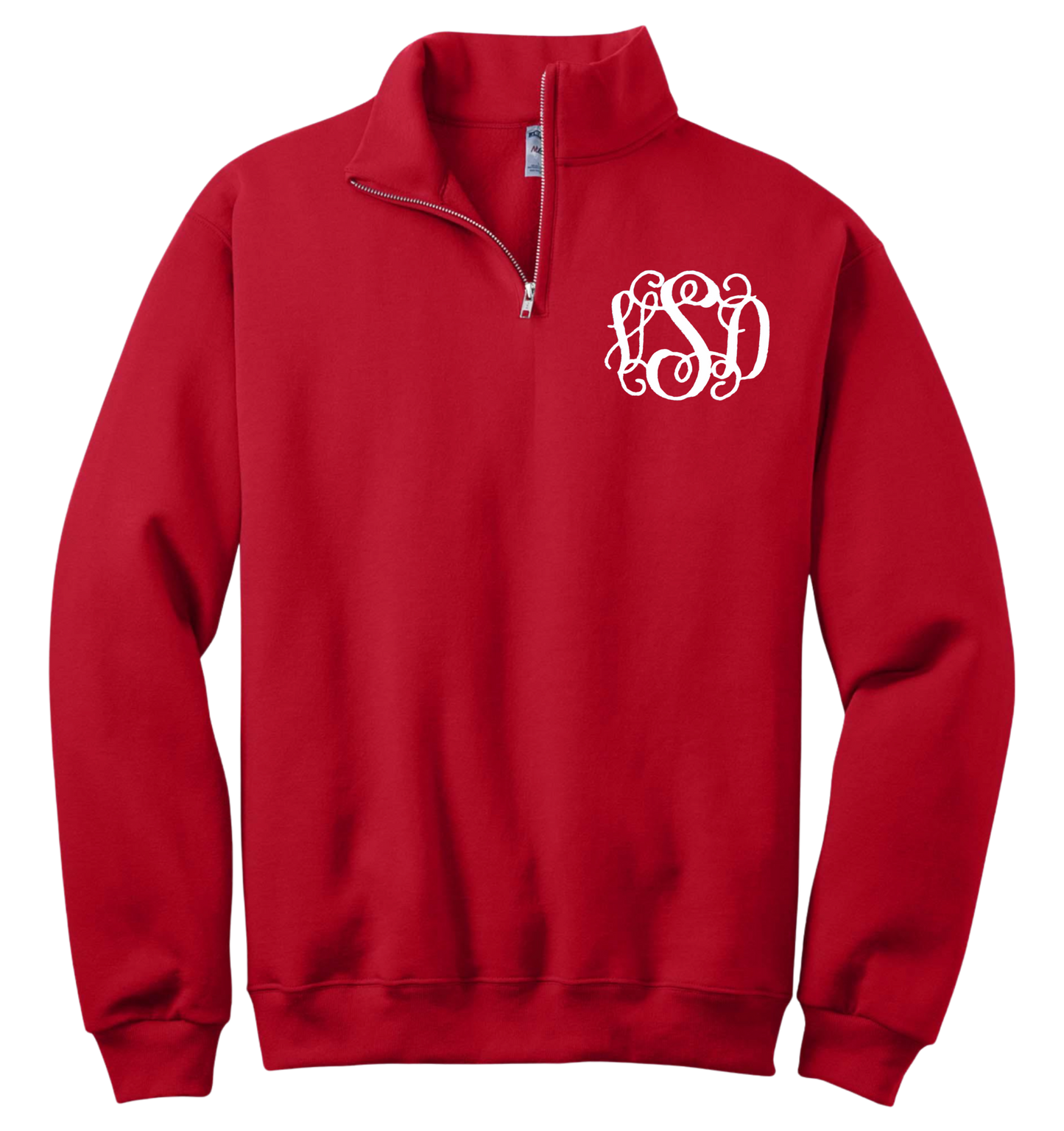 Custom Monogram 1/4 Zip with Collar