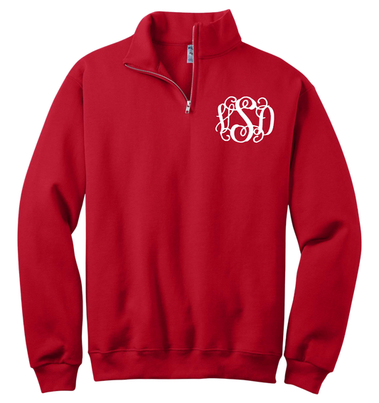 Custom Monogram 1/4 Zip with Collar
